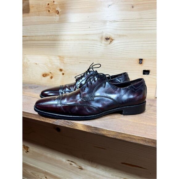 Johnston & Murphy Other - Johnston & Murphy Men's Burgundy Cap Toe Oxford Derby Dress Shoes Size 8M 15-238
